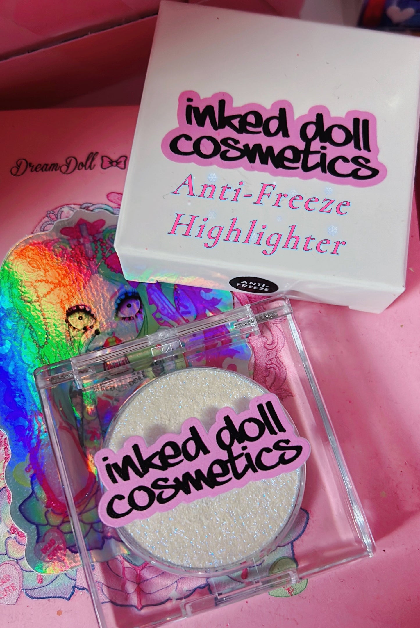 Inked Doll Cosmetics - ANTI-FREEZE “Icy Blue” HIGHLIGHTER