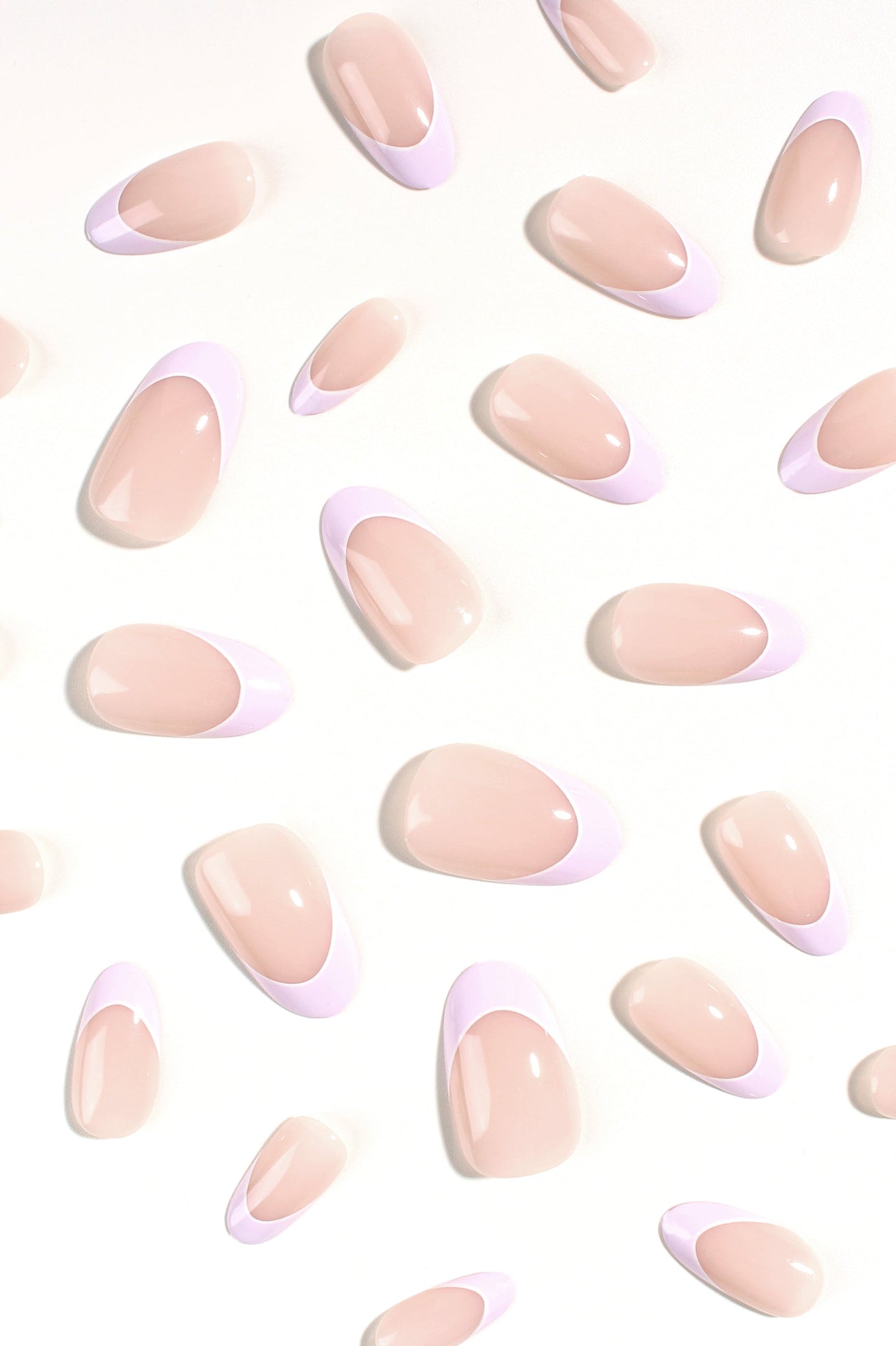 Bonmuz - Lavender Petal Grace | Soft & Durable Press-On Nails