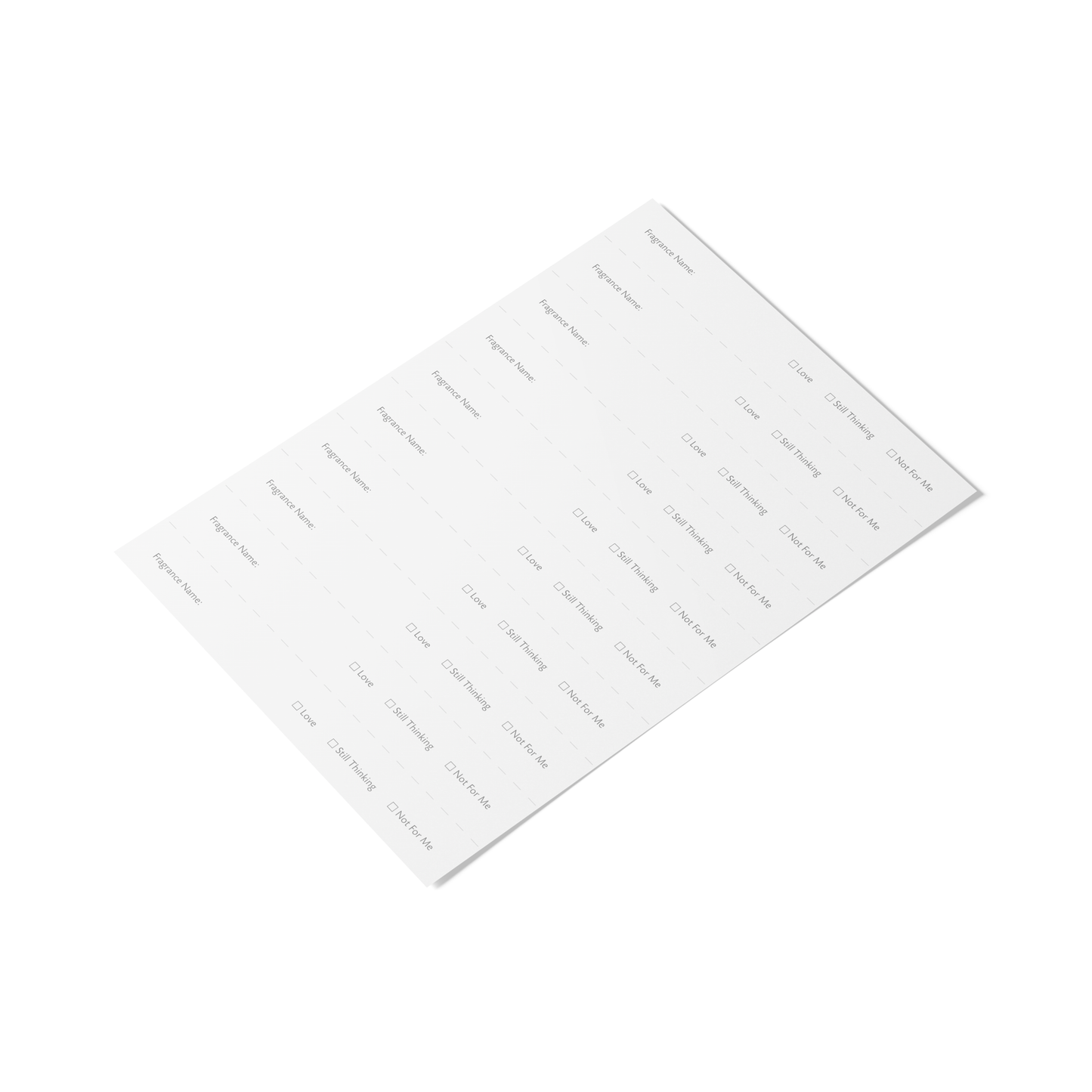 π Twisted Lily 10 Strip Blotter Card