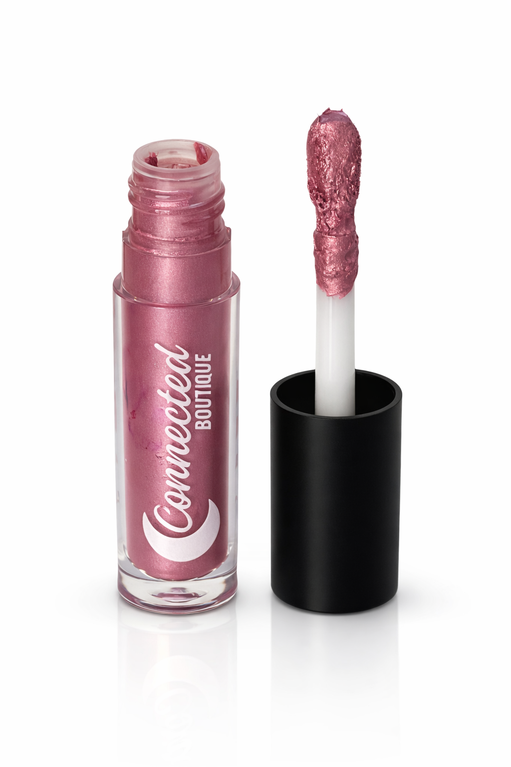 Connected Boutique - Rose- Metallic Pink Bold Longwear Liquid Lipstick – Transfer‐Proof Matte