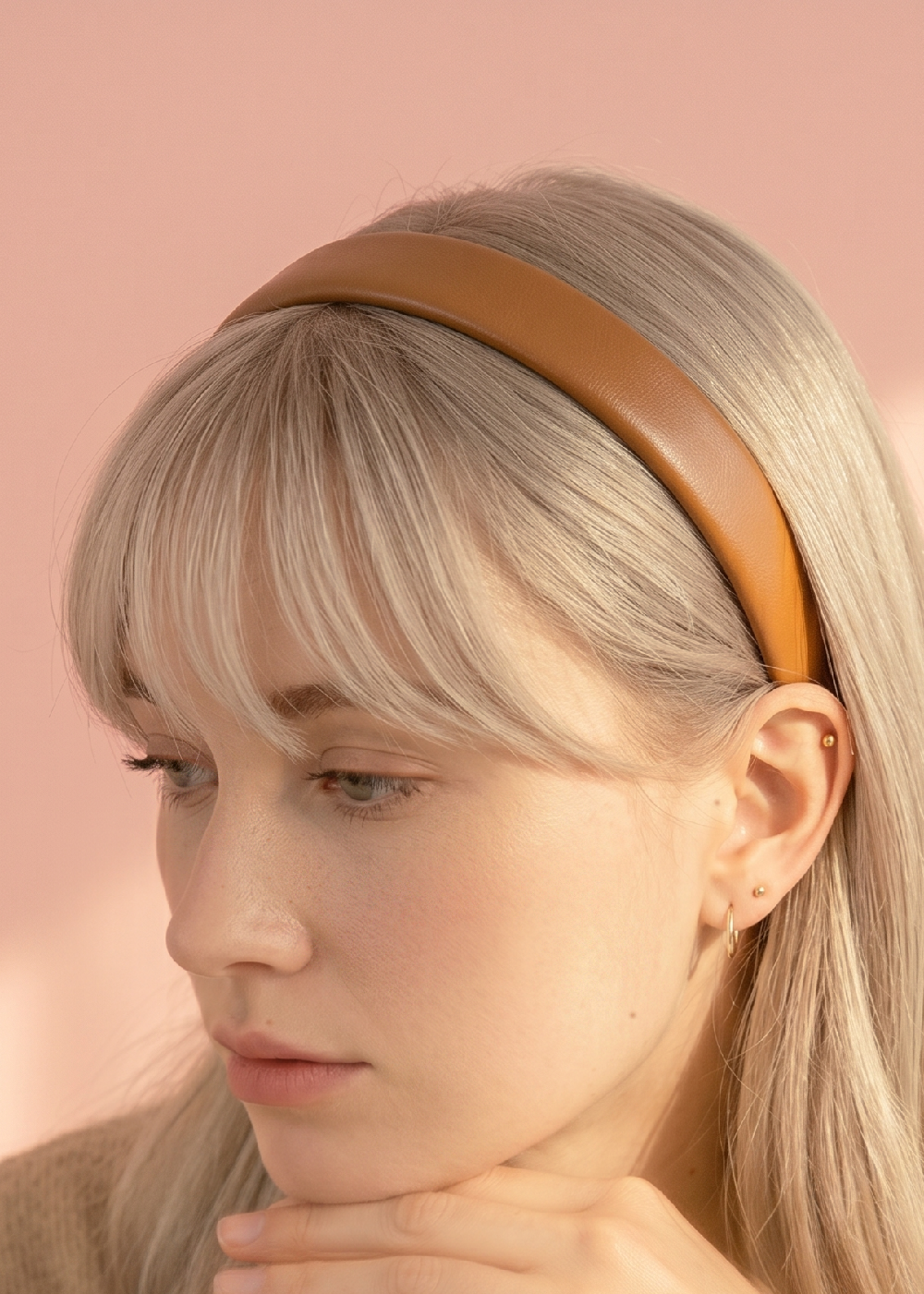 Everyday Faux Leather Padded Headband