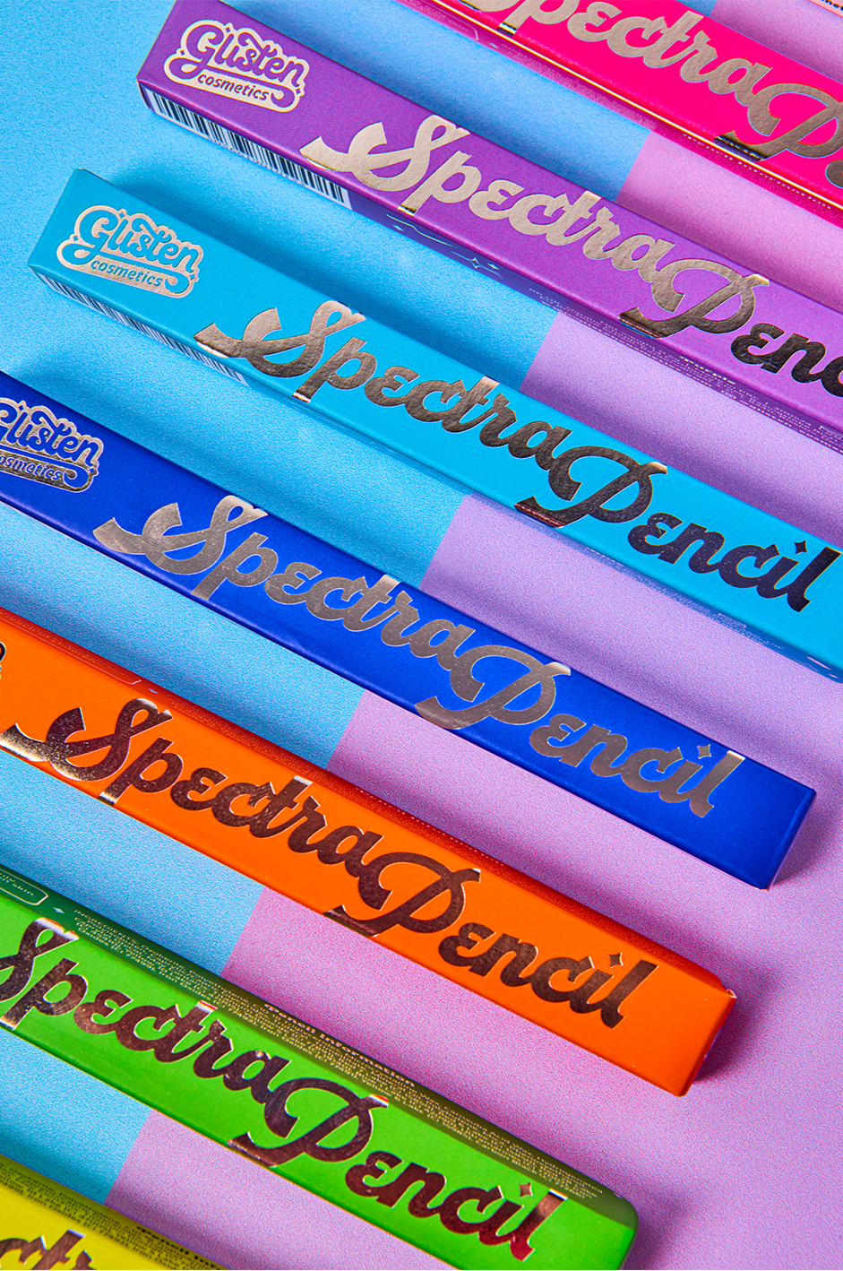 Dark Blue Spectra Pencil - Colourful Pencil - Glisten Cosmetics