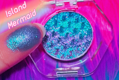 Inked Doll Cosmetics - ISLAND MERMAID “MERMAIDIA COLLECTION” PRESSED TRIPLECHROME