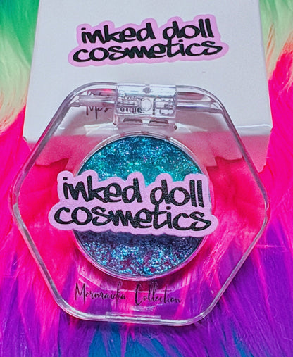 Inked Doll Cosmetics - ISLAND MERMAID “MERMAIDIA COLLECTION” PRESSED TRIPLECHROME