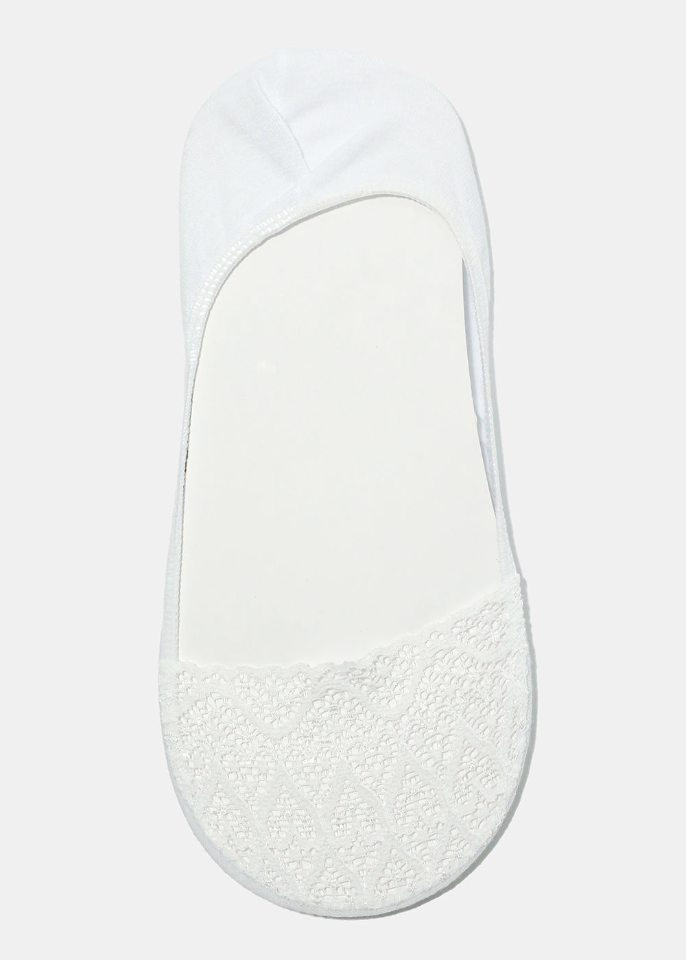 Heart Lace No Show Socks