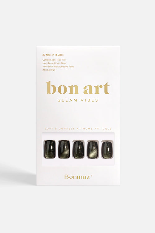 Bonmuz - Verdant Quartz | Soft & Durable Press-On Nails