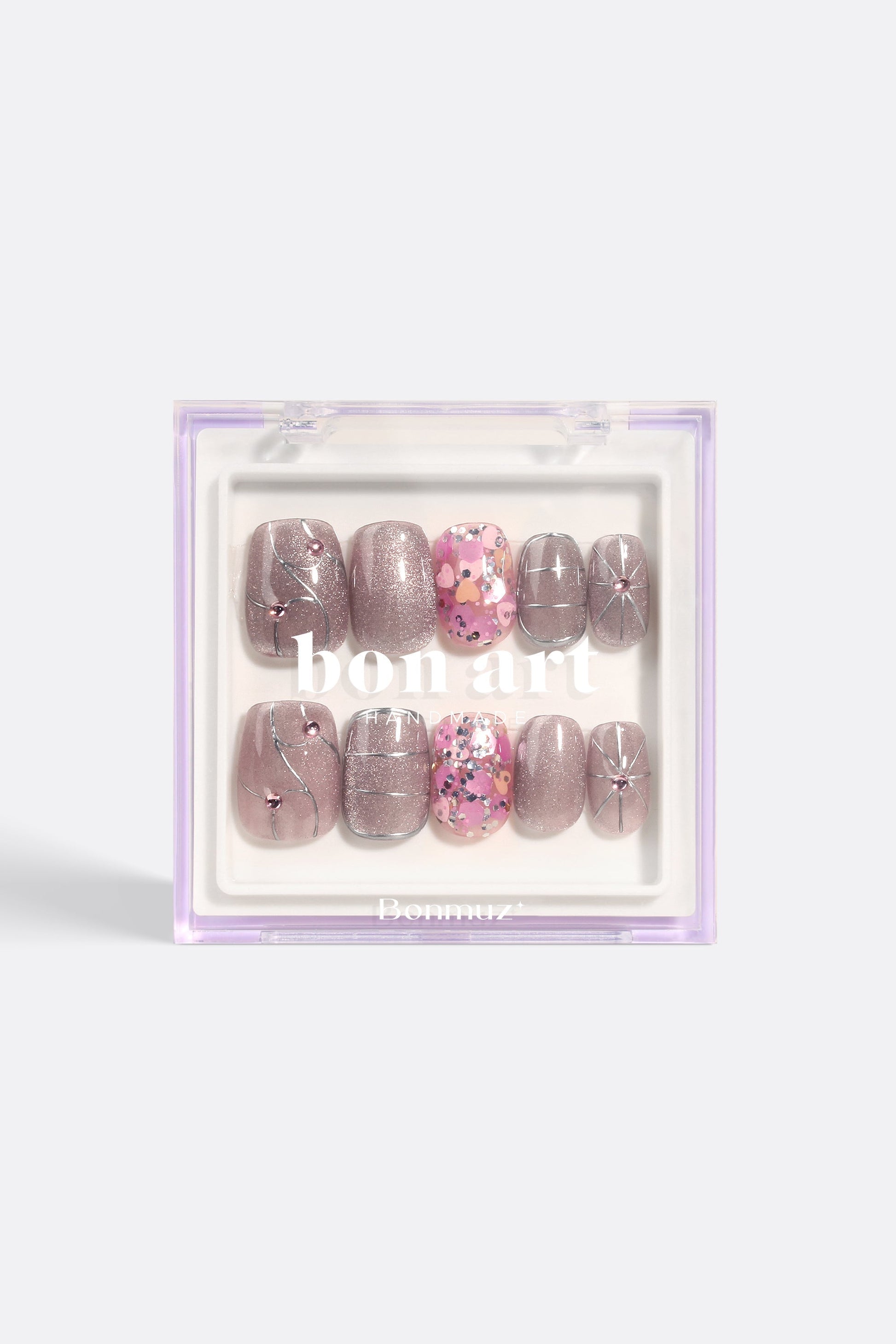 Bonmuz - Shimmering Prosecco | Pro Handmade Gel Nails