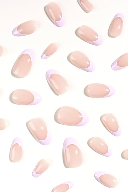 Bonmuz - Lavender Petal Grace | Soft & Durable Press-On Nails