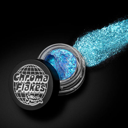 Ice Chroma Flakes (Blue) - Duochrome Pigment - Glisten Cosmetics