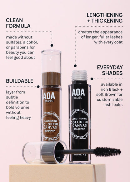 AOA Colorful Canvas Lengthening Mascara