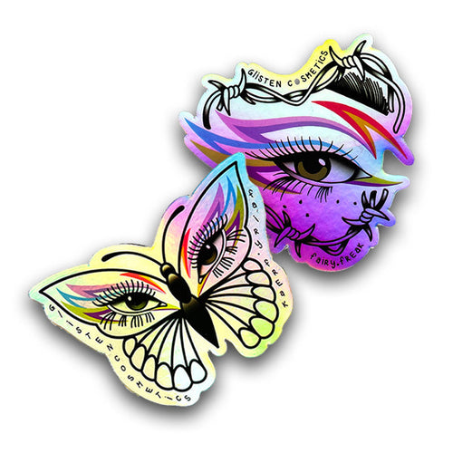 Fairy Freak Sticker Bundle - Holographic - Glisten Cosmetics