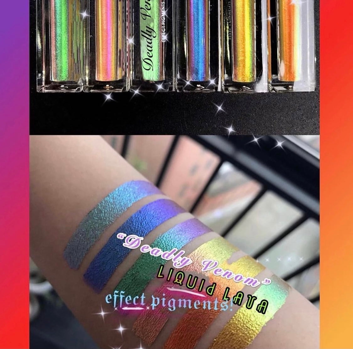 Inked Doll Cosmetics - "EVIL INTENTIONS" Deadly Venom LIQUID LAVA Effect Pigments