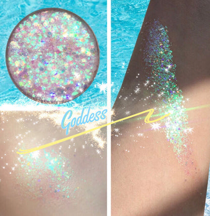 Inked Doll Cosmetics - GODDESS Mermaid Jelly (Face/Body/Hair) Glitter Gel