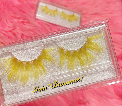 Inked Doll Cosmetics - *GOIN' BANANAS!* (Yellow) DreamDoll Color Lashes !