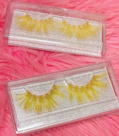 Inked Doll Cosmetics - *GOIN' BANANAS!* (Yellow) DreamDoll Color Lashes !