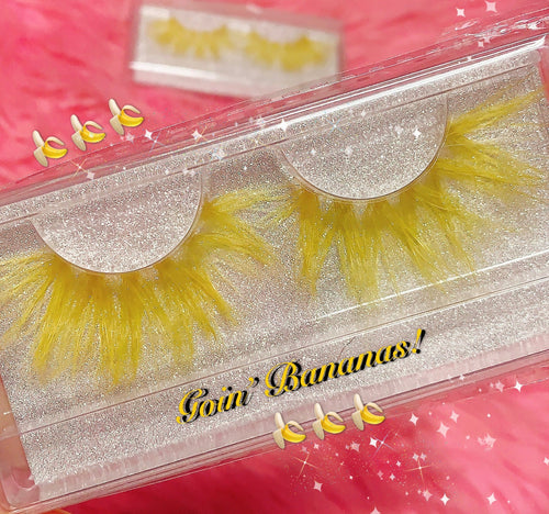 Inked Doll Cosmetics - *GOIN' BANANAS!* (Yellow) DreamDoll Color Lashes !