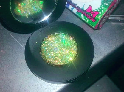 Inked Doll Cosmetics - ELECTRIC LIME! *UV* Chunky Iridescent Glamdoll Glitter