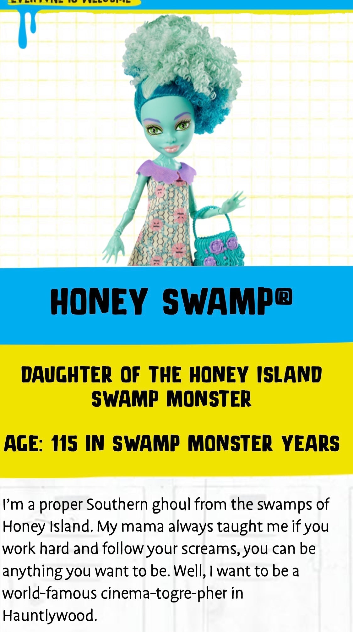 Inked Doll Cosmetics - (HUGE!) Monster Doll HONEY SWAMP *UV NEON PASTEL* Split Liner/Face/Body Paint