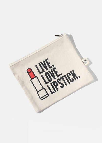 AOA Canvas Bag - Live Love Lipstick