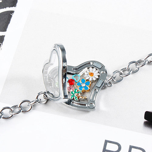 Big White Boot Locket Charm