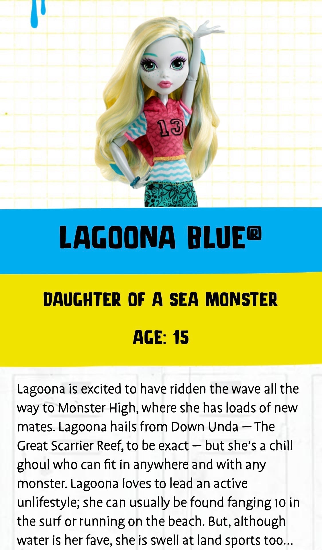 Inked Doll Cosmetics - (HUGE!) Monster Doll LAGOONA BLUE *UV Neon Pastel* SPLIT LINER/ FACE BODY PAINT