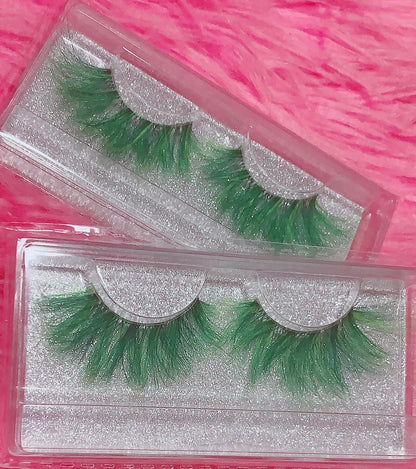 Inked Doll Cosmetics - *LEPRECHAUN* (Green) DreamDoll Color Lashes !