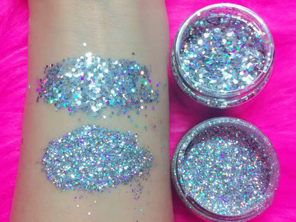Inked Doll Cosmetics - LiTT !! HOLOGRAPHIC Glamdoll Glitter (Fine/Chunky/Jumbo)
