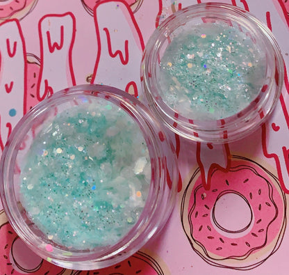 Inked Doll Cosmetics - MINT CRYSTALS Chunky GlamDoll Glitter