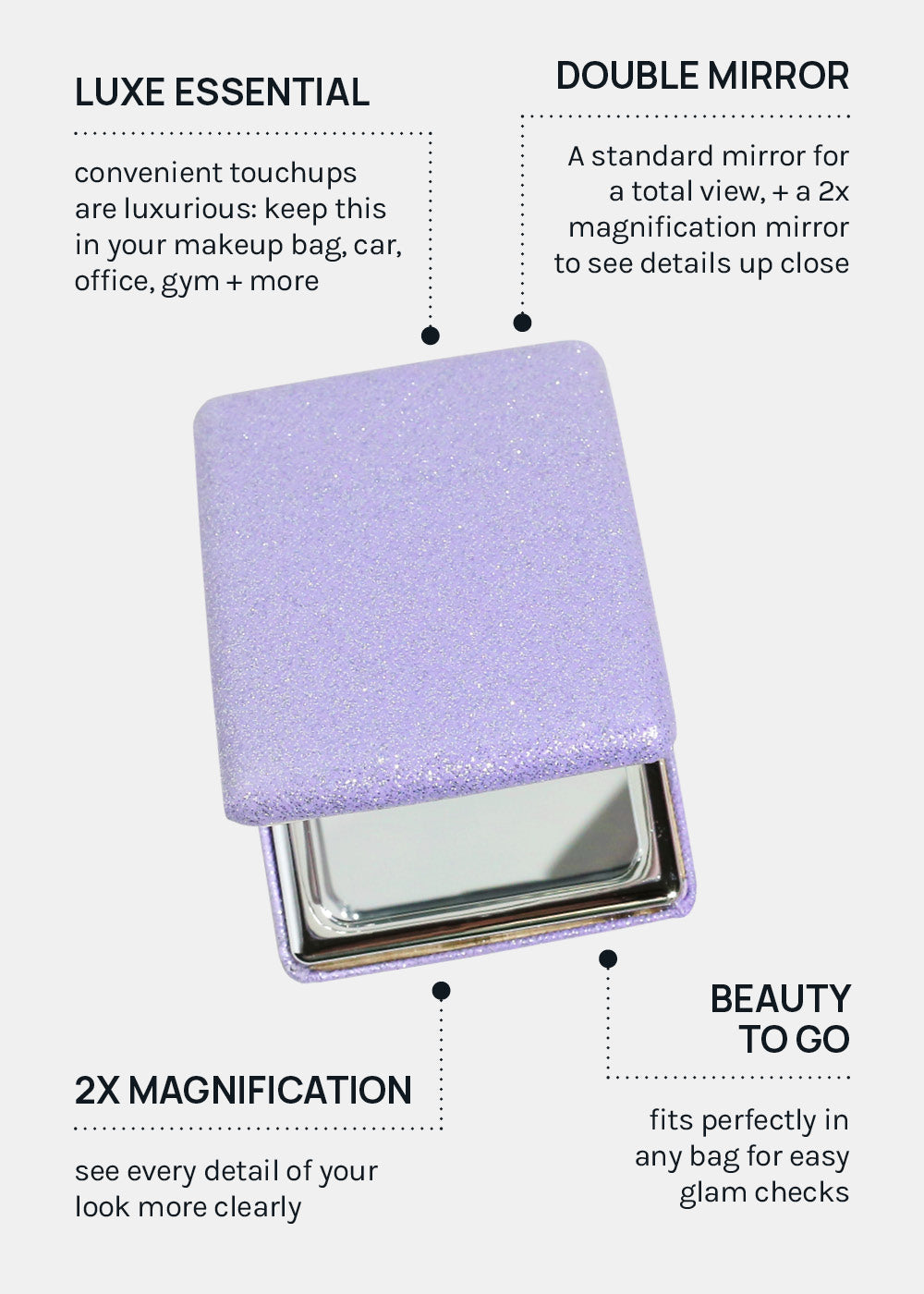 AOA Pro Double-Sided Compact Mirror – Glimmer