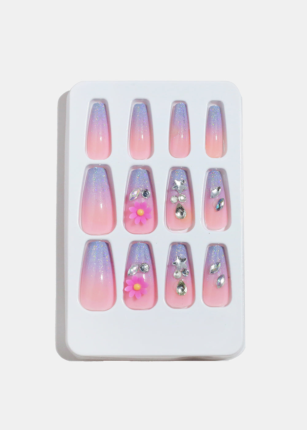 AOA Studio Cotton Candy Bloom 5D Pre-Glued Press-On Nails
