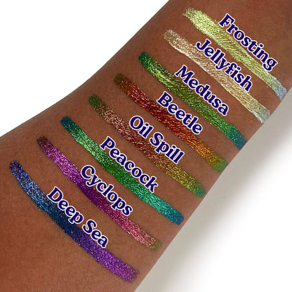 Peacock Chroma Flik (Blue/Green) - Liquid Liner - Glisten Cosmetics