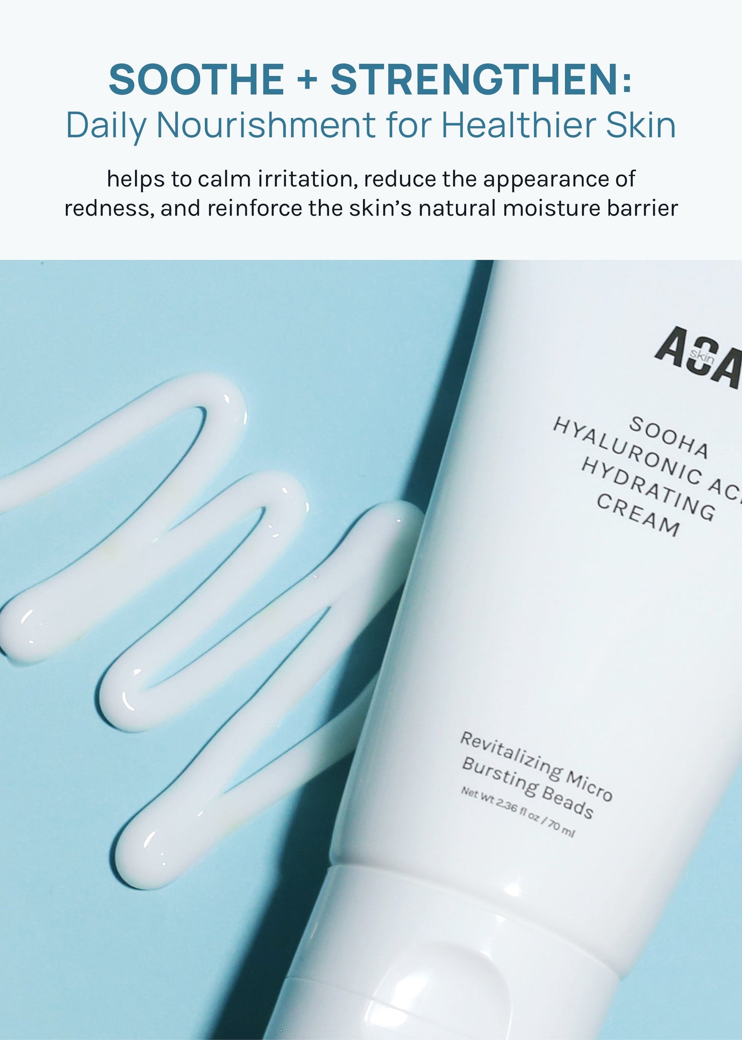 AOA Skin Sooha Hyaluronic Acid Hydrating Cream 70ml