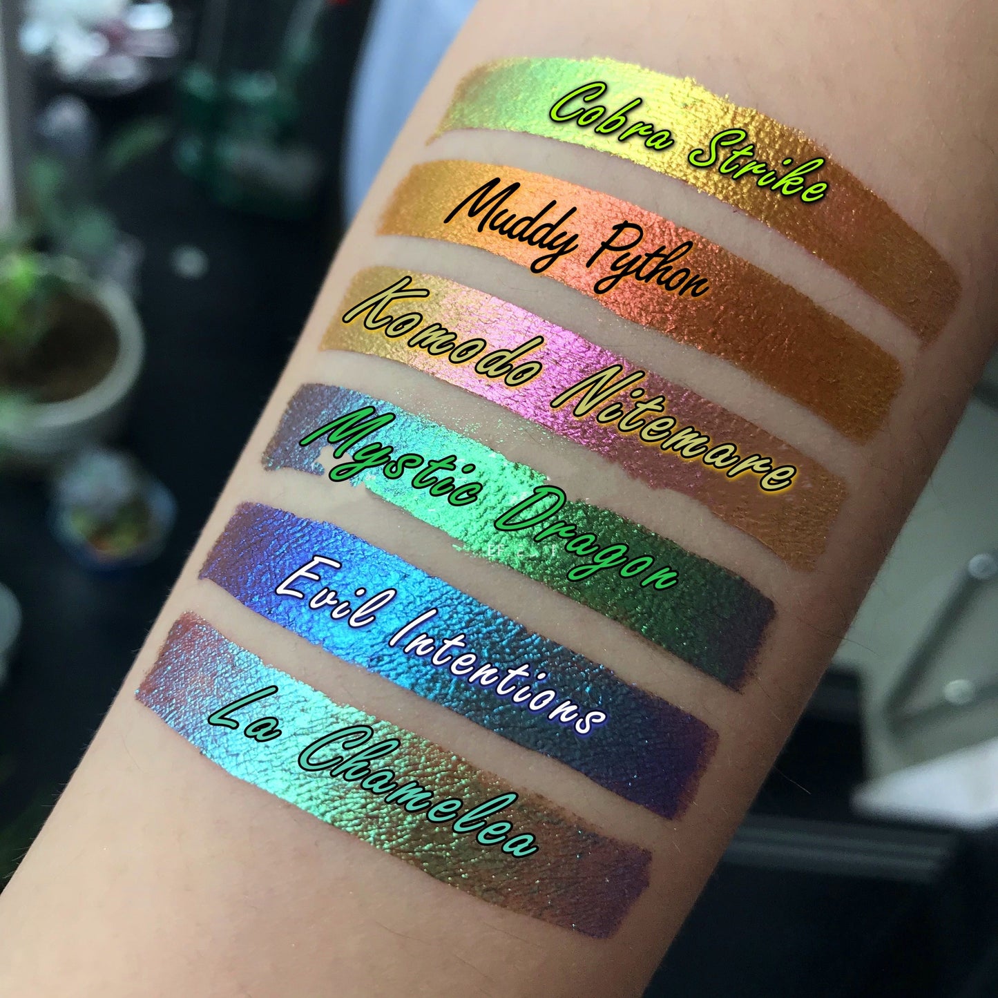 Inked Doll Cosmetics - "EVIL INTENTIONS" Deadly Venom LIQUID LAVA Effect Pigments