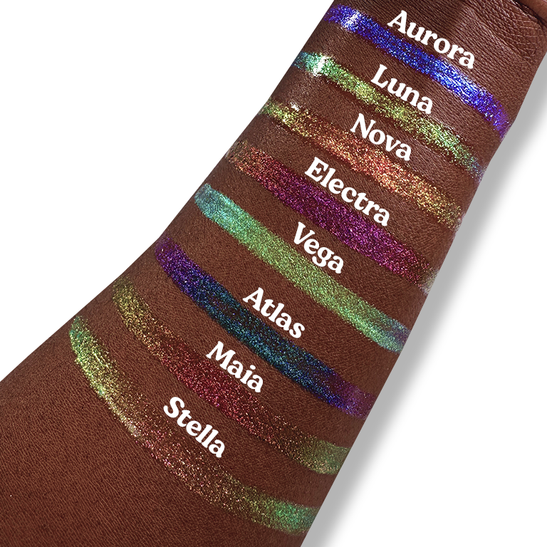 Luna Chroma Gloss (Light Pink/Gold) - Multichrome Lip Gloss - Glisten Cosmetics