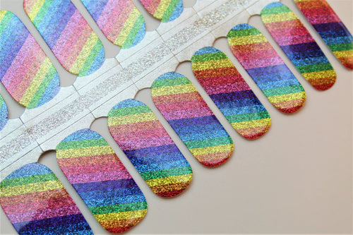 Candied Nails - Rainbow Glitter