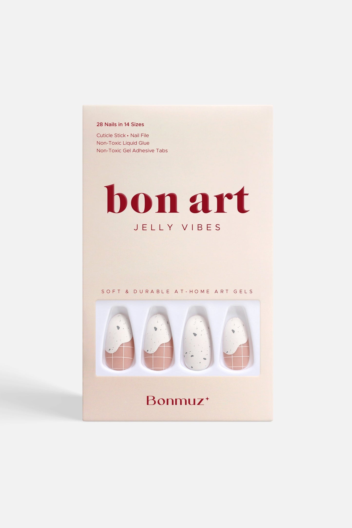 Bonmuz - Sundaes and Cones | Soft & Durable Press-On Nails