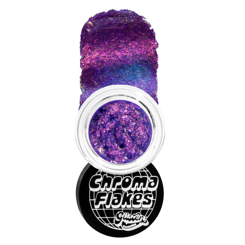 Nebula Chroma Flakes (Purple) - Duochrome Pigment - Glisten Cosmetics