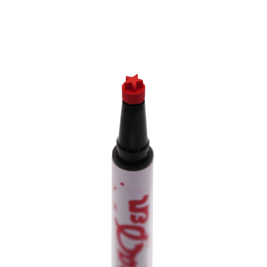 Red Spectra Pen - Star Stamp Liner - Glisten Cosmetics